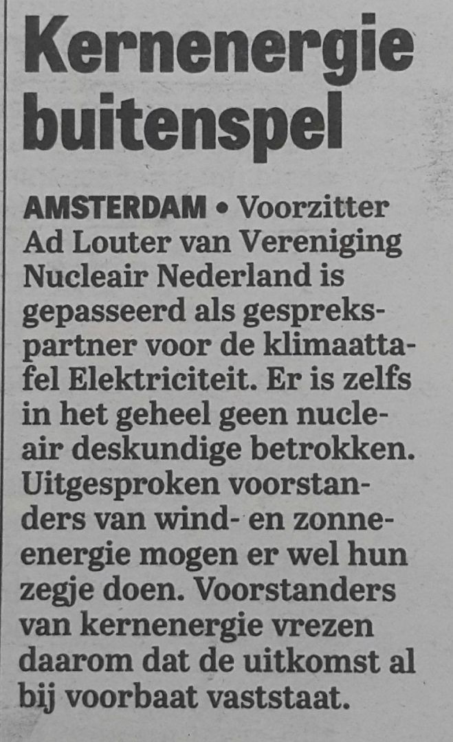 Kernenergie taboe in Nederland?