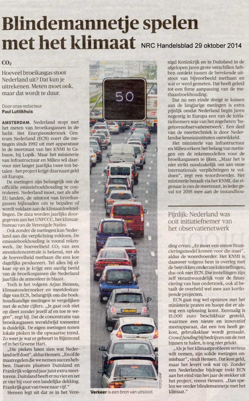 NRC Handelsblad 29 oktober 2014